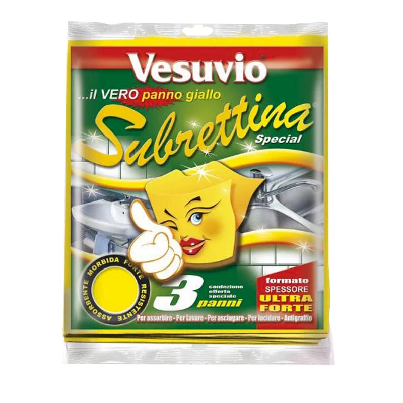 VESUVIO Panno Multiuso Subrettina Giallo 3PZ