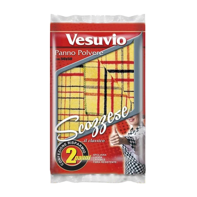 VESUVIO Panno Multiuso Scozzese per polvere 2PZ