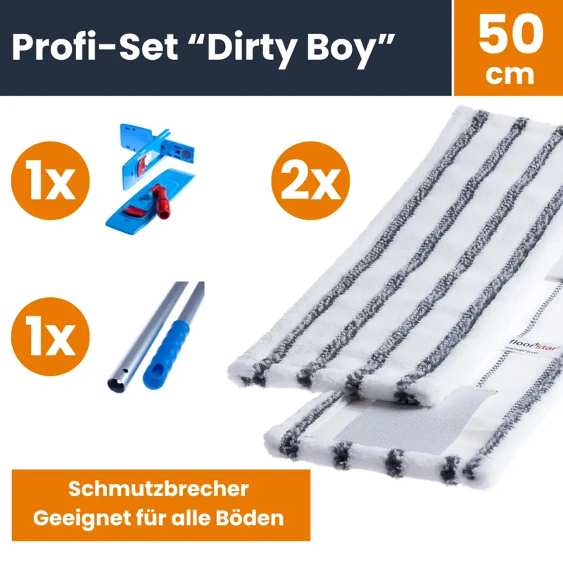 Set professionale per la pulizia dei pavimenti con mop "Schmutzbrecher 50 cm"