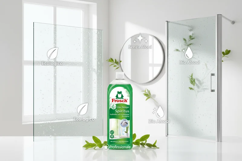 Frosch Spiritus Detergente Vetri con Alcool Bio 1L