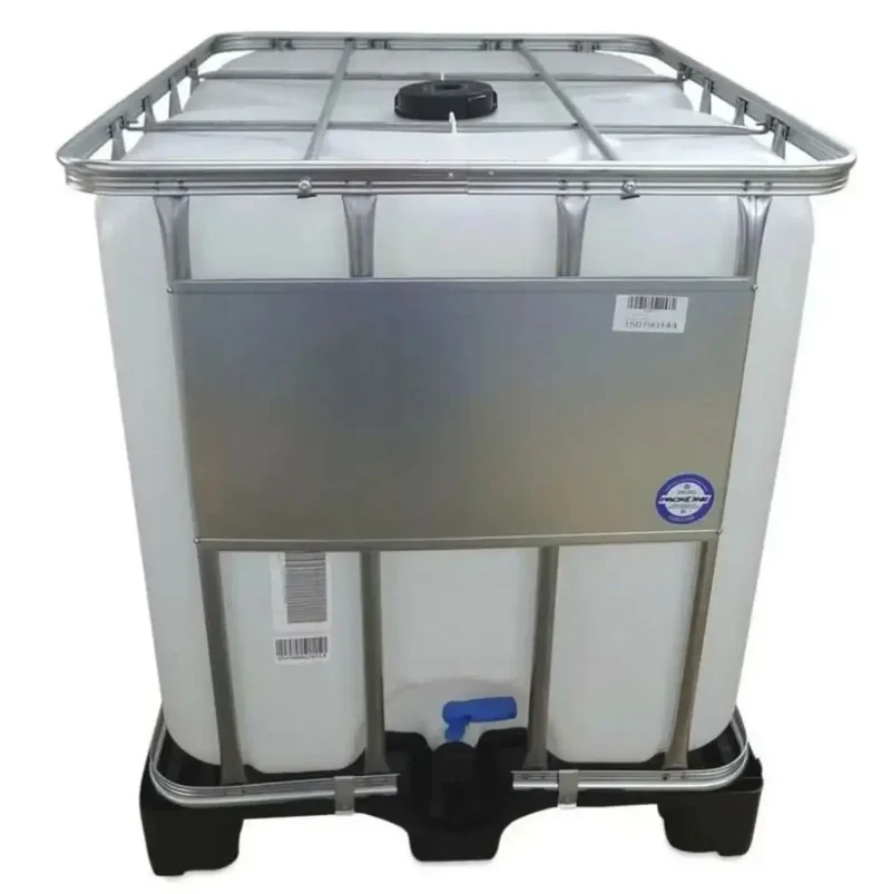 Contenitore IBC da 1000 litri, su pallet in plastica PE 150/50