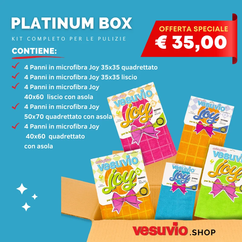 PLATINUM BOX kit completo per pulizie