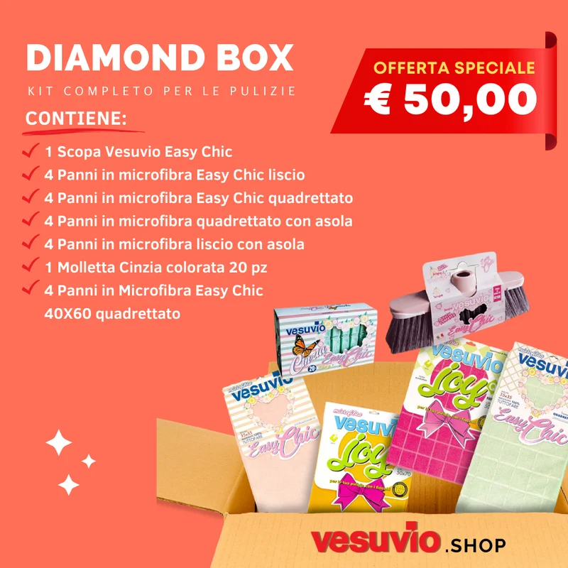 DIAMOND BOX kit completo per pulizie