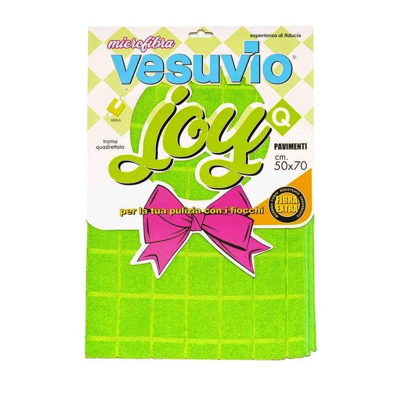 VESUVIO Panno in Microfibra "JOY" 50X70 quadrettato con asola