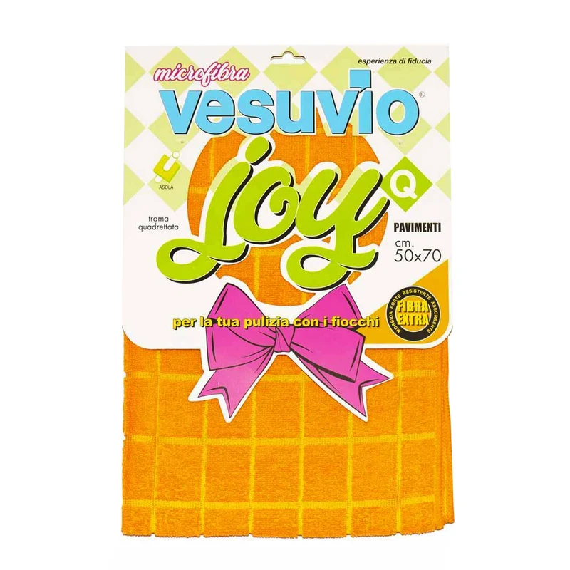 VESUVIO Panno in Microfibra "JOY" 50X70 quadrettato con asola