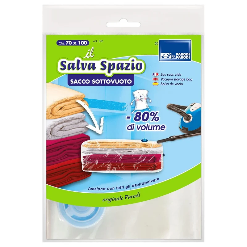 Sacco sottovuoto salvaspazio cm 70X100