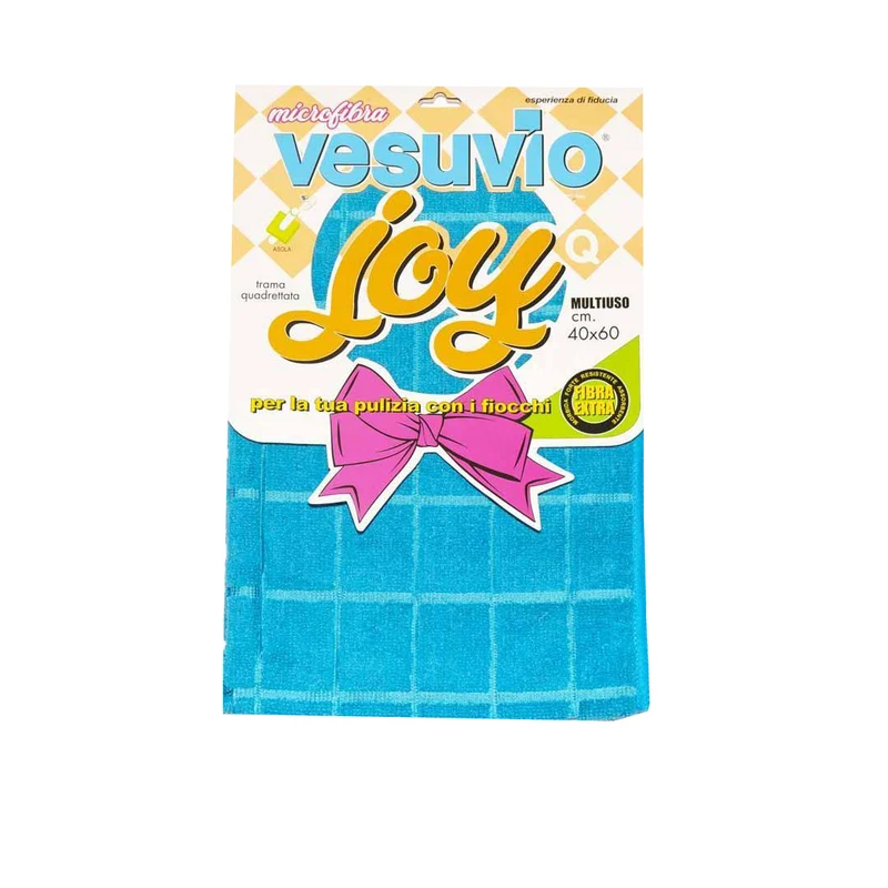 VESUVIO Panno in Microfibra "JOY" 40X60 quadrettato con asola