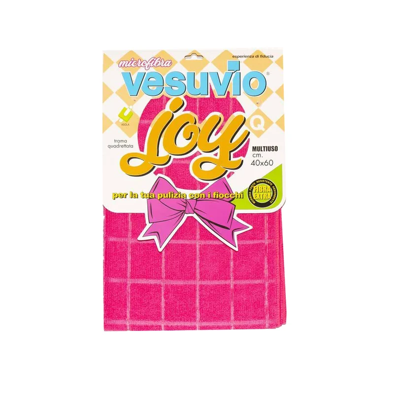 VESUVIO Panno in Microfibra "JOY" 40X60 quadrettato con asola