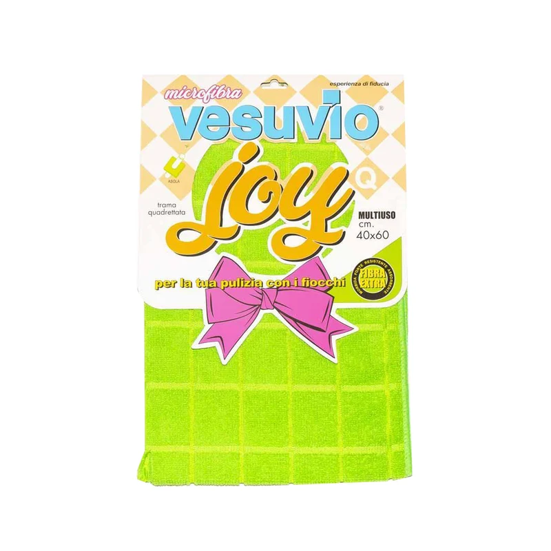 VESUVIO Panno in Microfibra "JOY" 40X60 quadrettato con asola