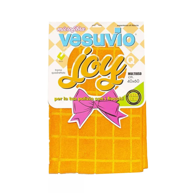 VESUVIO Panno in Microfibra "JOY" 40X60 quadrettato con asola