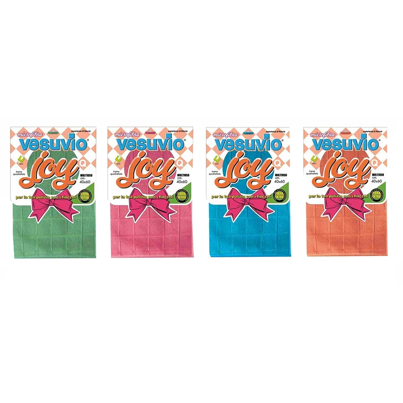 VESUVIO Panno in Microfibra "JOY" 40X60 quadrettato con asola