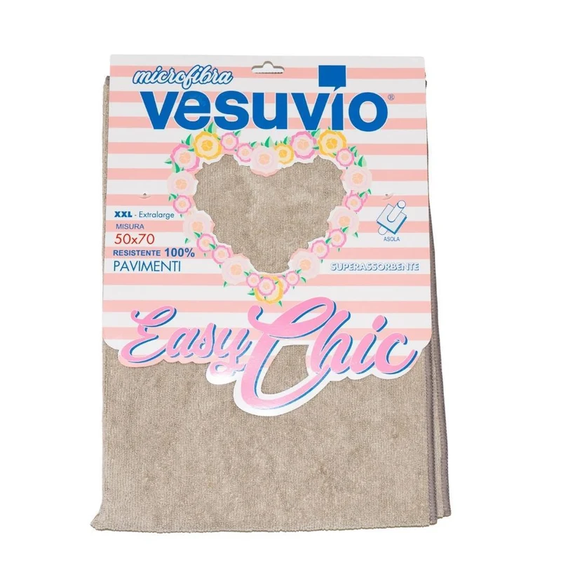 VESUVIO Panno in Microfibra "EASY CHIC" 50X70 liscio con asola