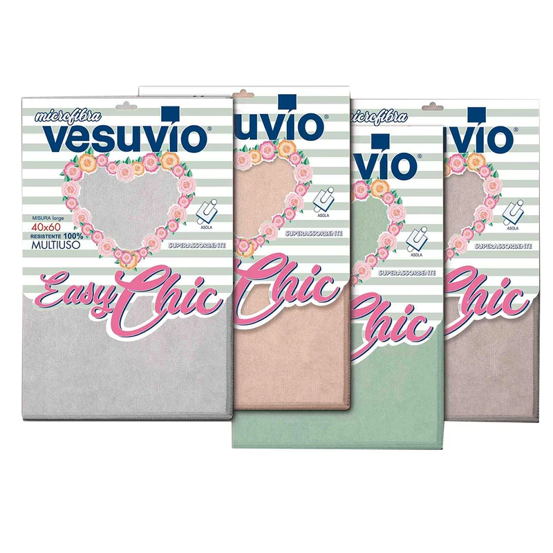 VESUVIO Panno in Microfibra "EASY CHIC" 50X70 liscio con asola