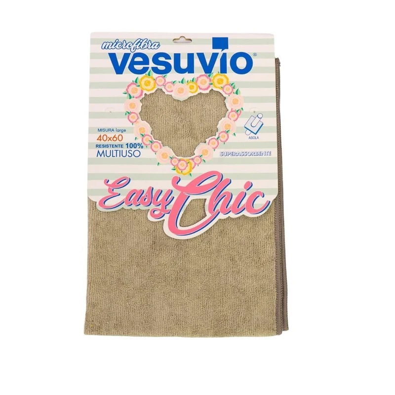 VESUVIO Panno in Microfibra "EASY CHIC" 40X60 liscio con asola