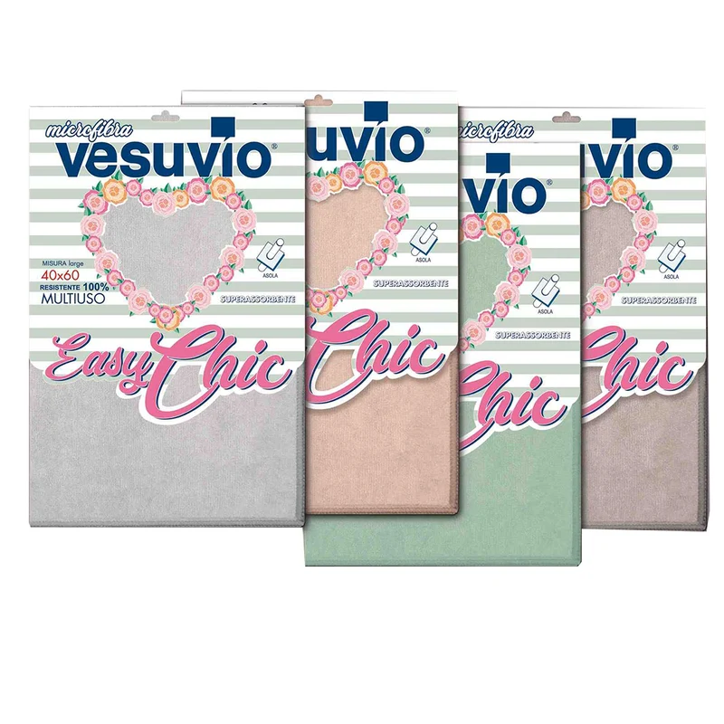 VESUVIO Panno in Microfibra "EASY CHIC" 40X60 liscio con asola