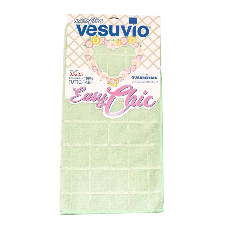 VESUVIO Panno in Microfibra "EASY CHIC" Quadrettato 35x35