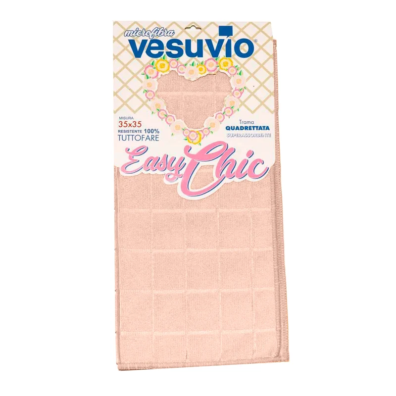 VESUVIO Panno in Microfibra "EASY CHIC" Quadrettato 35x35