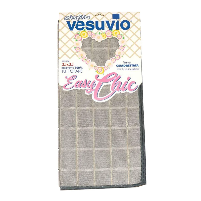 VESUVIO Panno in Microfibra "EASY CHIC" Quadrettato 35x35