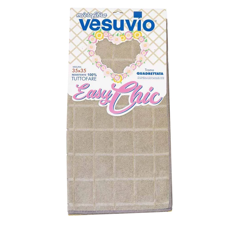 VESUVIO Panno in Microfibra "EASY CHIC" Quadrettato 35x35