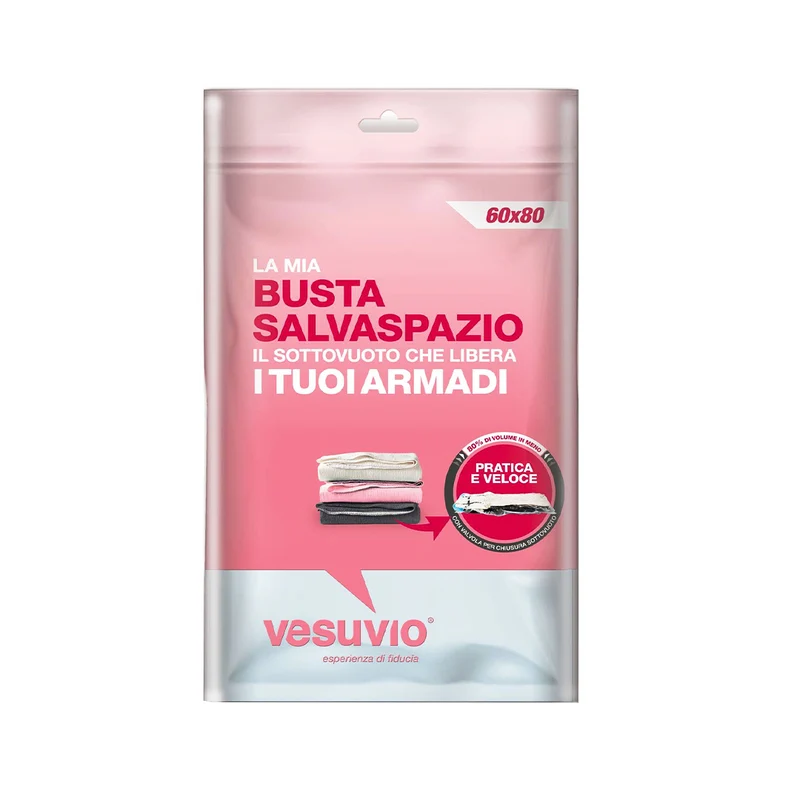 VESUVIO Busta Salvaspazio Trasparente 60x80