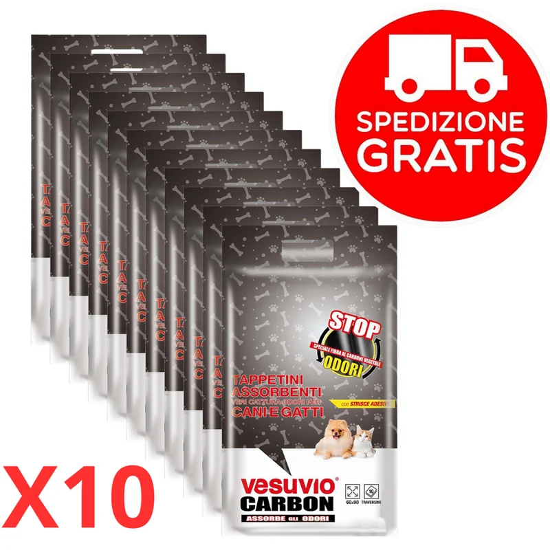 VESUVIO Traversa per cani e gatti 60X90 Carbon * 100 PZ*