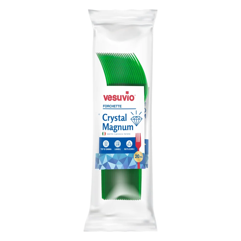 VESUVIO Forchette Crystal Magnum Verdi 20 PZ