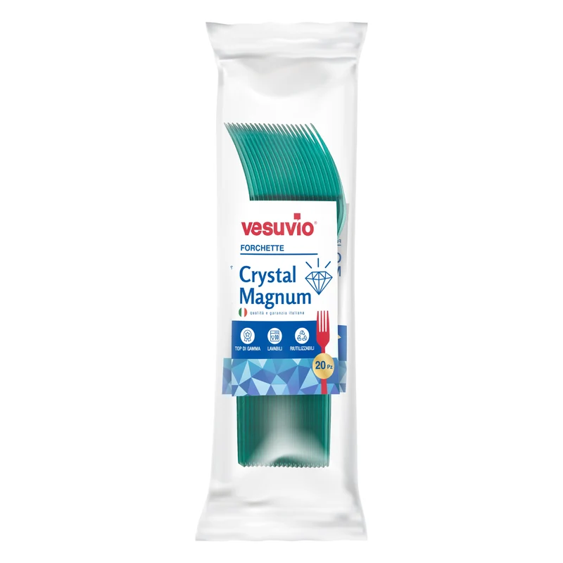 VESUVIO Forchette Crystal Magnum Verde Tiffany 20 PZ