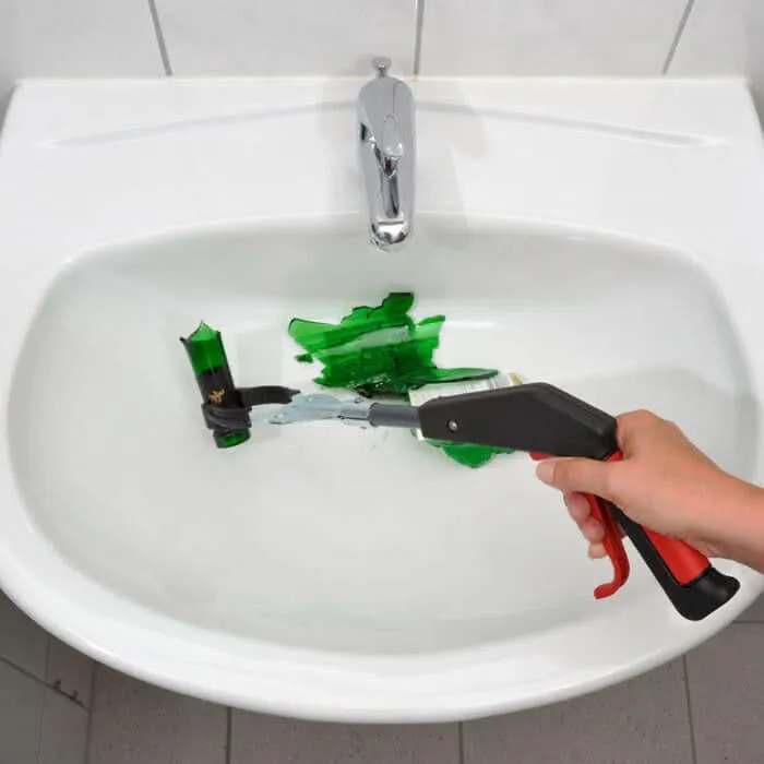 Flora raccogli-rifiuti con manico in plastica 45 cm