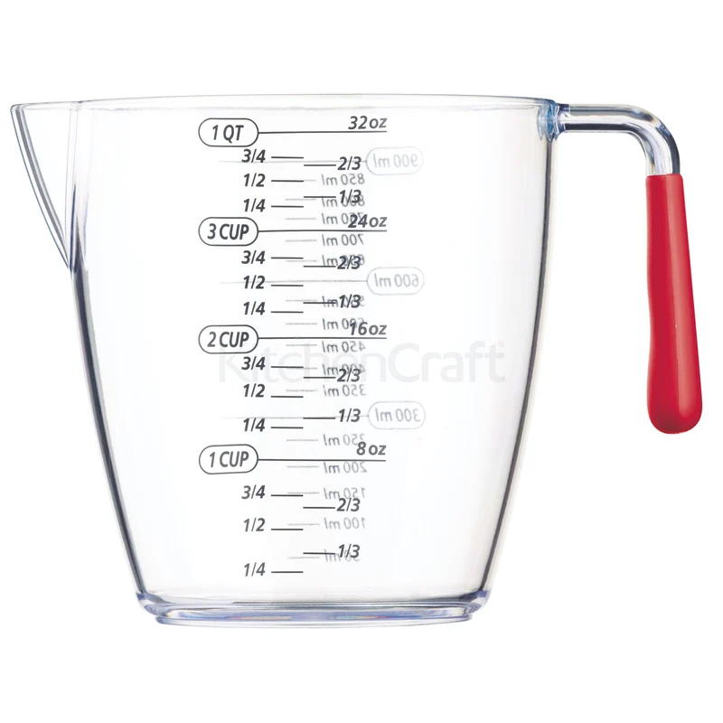 Set 3 caraffe graduate in acrilico KitcheCraft