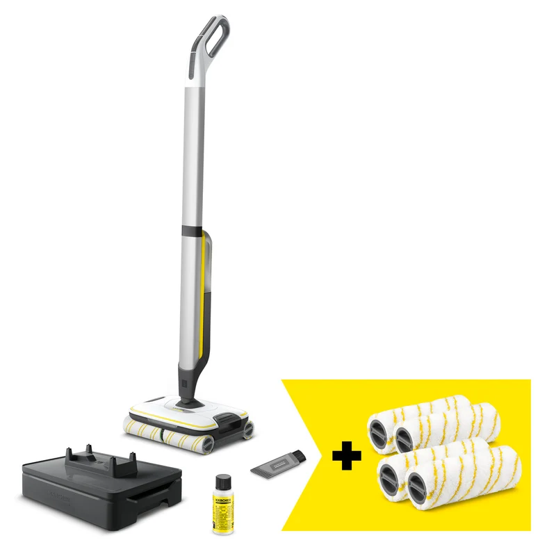 Lavapavimenti senza filo FC 7 Cordless + 4 rulli di ricambio Kärcher