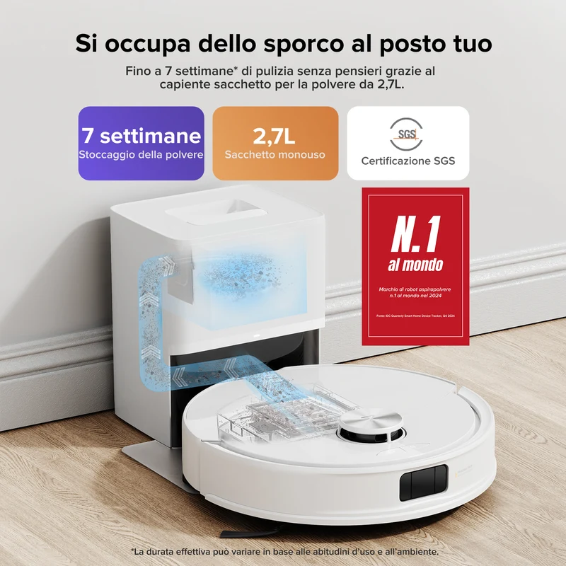 Roborock-Q10 S5+ Set Robot Aspirapolvere – Upgrade del Q10 Max+