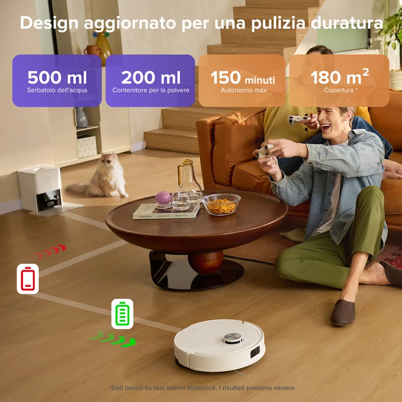 Roborock-Q10 S5+ Set Robot Aspirapolvere – Upgrade del Q10 Max+