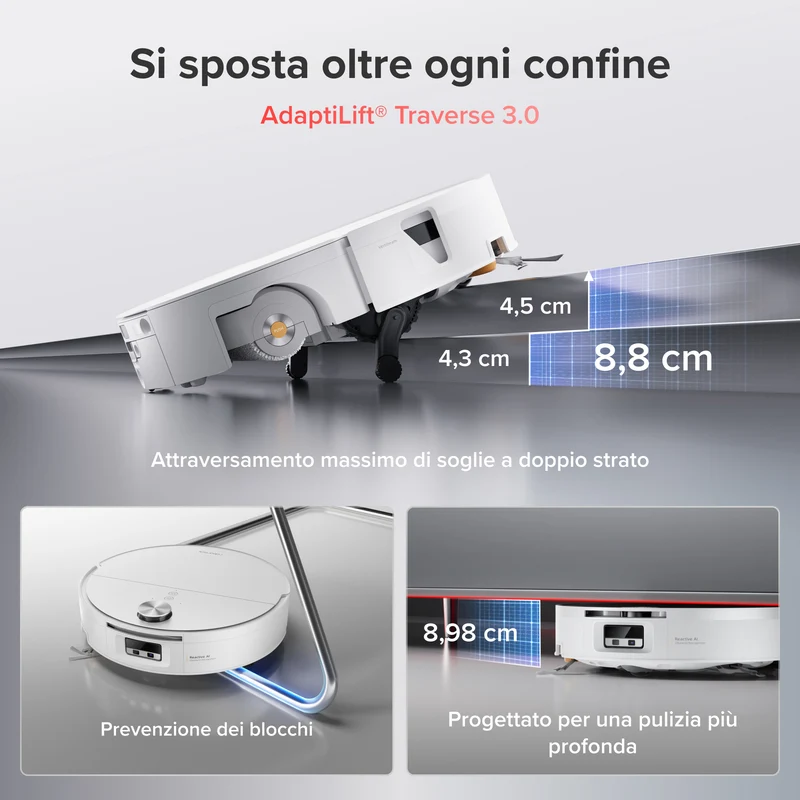Roborock Saros 20 Flow Complete - Sistema di pulizia automatica pressurizzata SpiraFlow™ 2.0