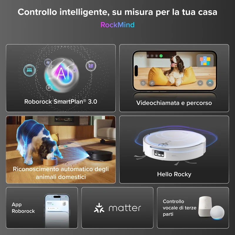 Roborock Saros 20 Flow Complete - Sistema di pulizia automatica pressurizzata SpiraFlow™ 2.0