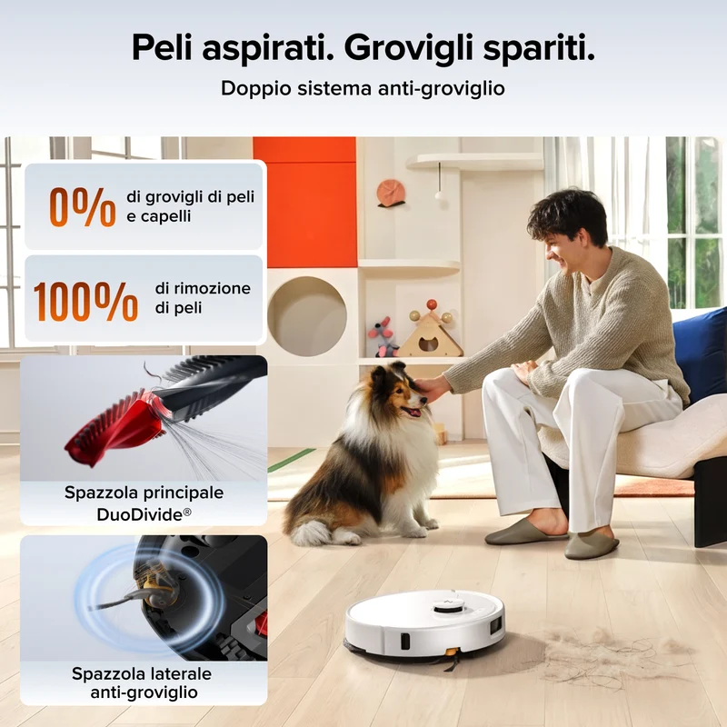 Robot aspirapolvere Roborock Qrevo 2 Pro Set con rimozione automatica dei panni