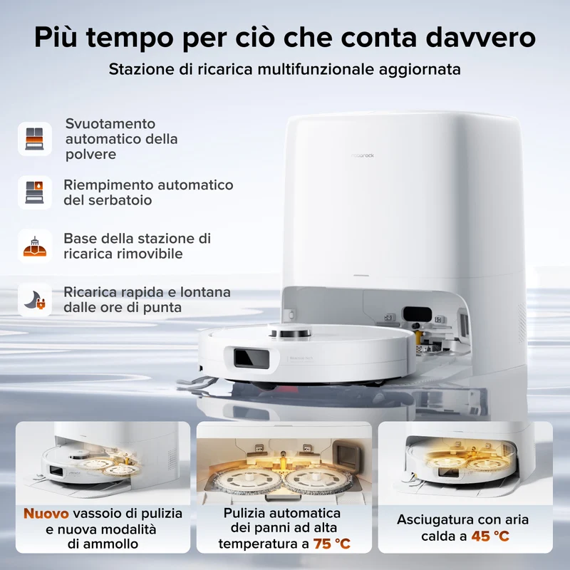 Robot aspirapolvere Roborock Qrevo 2 Pro Set con rimozione automatica dei panni