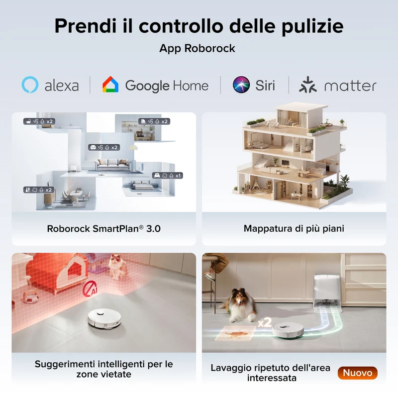 Robot aspirapolvere Roborock Qrevo 2 Pro Set con rimozione automatica dei panni