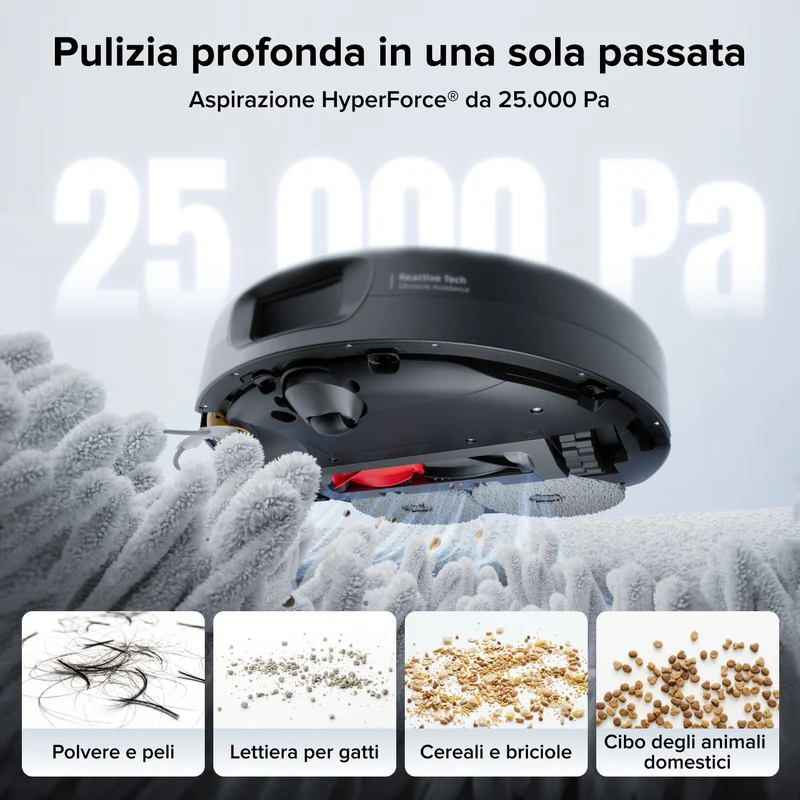 Robot aspirapolvere Roborock Qrevo 2 Pro Set con rimozione automatica dei panni