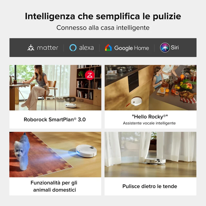 Robot aspirapolvere e lavapavimenti Roborock Saros 20 Neo con lavaggio ad acqua calda e stazione di ricarica intelligente