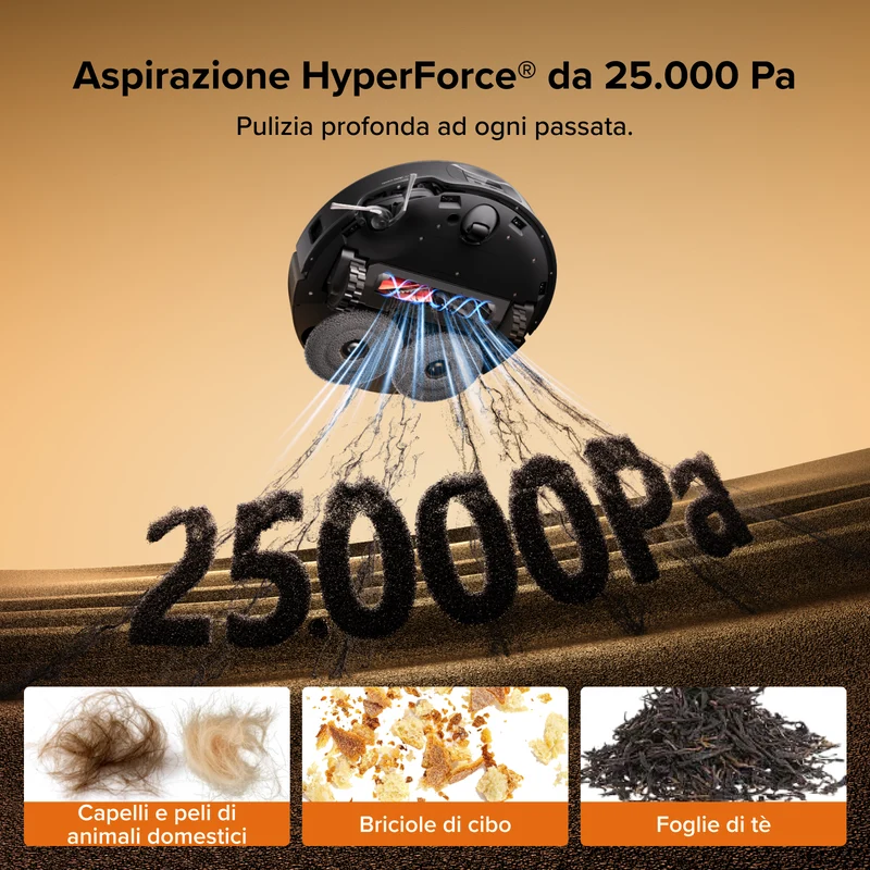 Roborock Qrevo Edge 2 Set - Aspirazione HyperForce da 25.000 Pa e doppio sistema anti-groviglio