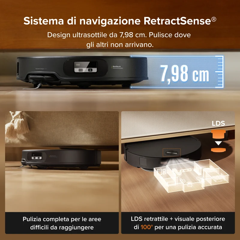 Roborock Qrevo Edge 2 Set - Aspirazione HyperForce da 25.000 Pa e doppio sistema anti-groviglio