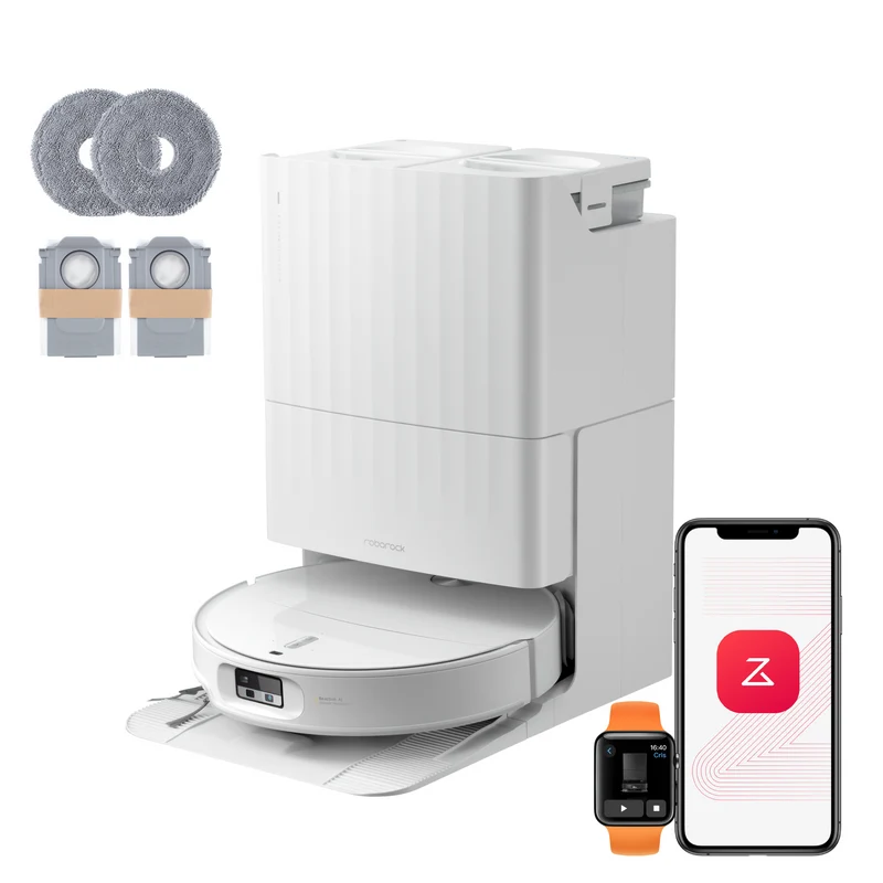 Roborock Qrevo Edge 2 Set - Aspirazione HyperForce da 25.000 Pa e doppio sistema anti-groviglio