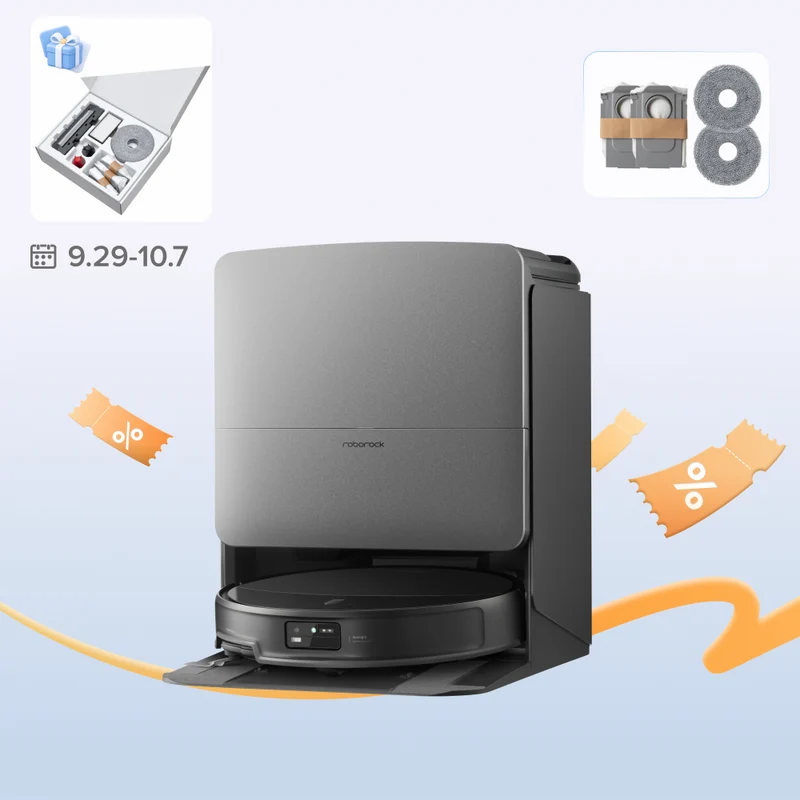 Roborock Saros 20 Set con sollevamento del telaio AdaptiLift™ Chassis 3.0 per attraversamenti di soglia fluidi e aspirazione da 36.000 Pa