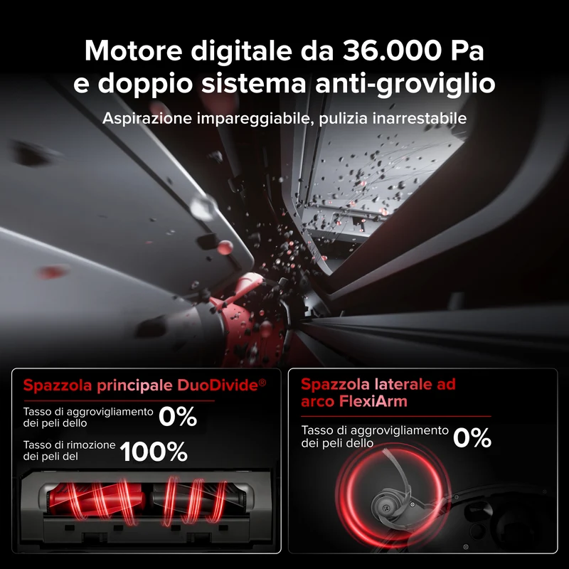 Roborock Saros 20 Set con sollevamento del telaio AdaptiLift™ Chassis 3.0 per attraversamenti di soglia fluidi e aspirazione da 36.000 Pa