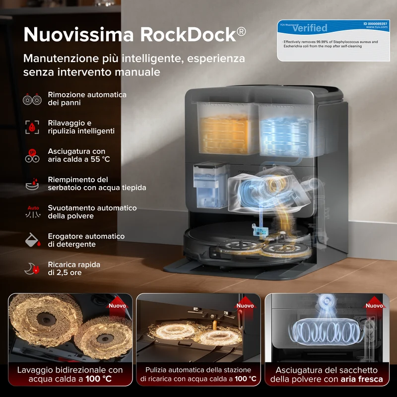 Roborock Saros 20 con sollevamento del telaio AdaptiLift™ Chassis 3.0 per attraversamenti di soglia fluidi e aspirazione da 36.000 Pa