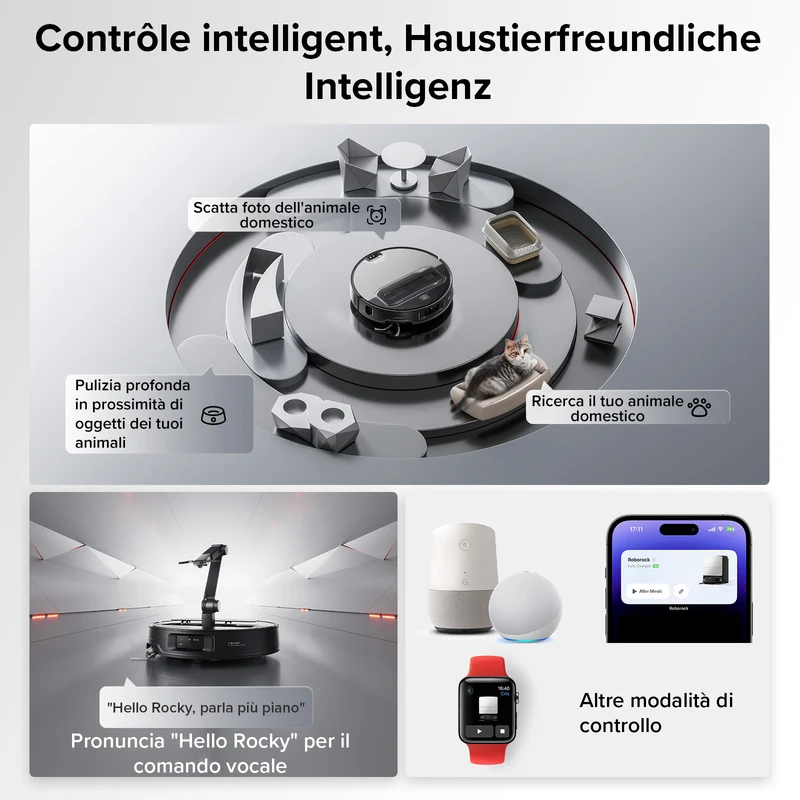 Roborock Saros Z70 Robot aspirapolvere con braccio meccanico OmniGrip™