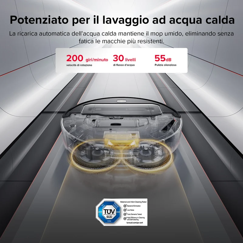 Roborock Saros Z70 Robot aspirapolvere con braccio meccanico OmniGrip™