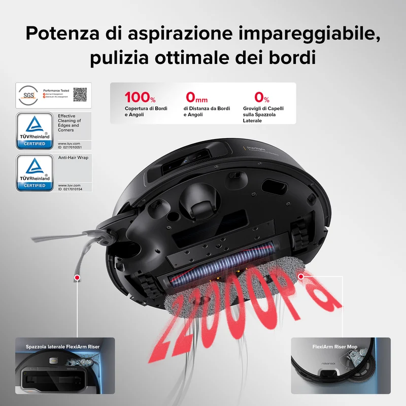 Roborock Saros Z70 Robot aspirapolvere con braccio meccanico OmniGrip™