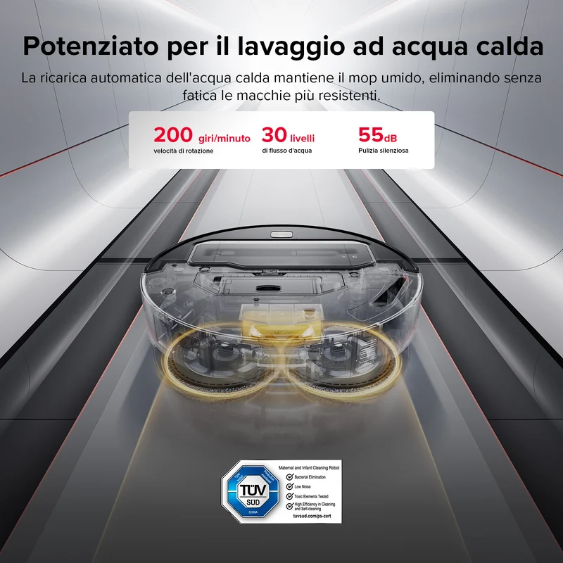 Roborock Saros Z70 Robot aspirapolvere con braccio meccanico OmniGrip™