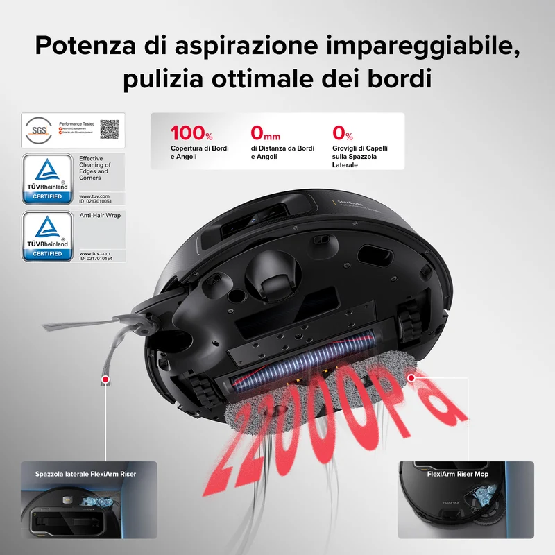 Roborock Saros Z70 Robot aspirapolvere con braccio meccanico OmniGrip™